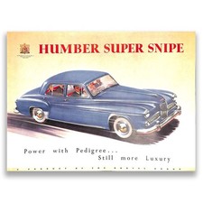 Humber Super Snipe Car Sales