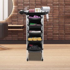 Multipurpose Hairdresser Trolley 5 Drawers with 4 Wheels Salon Mobile Organizer