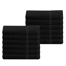 48 Pack Cheap Black Bath Towels Wholesale Bulk Buy 100% Cotton 400gsm 70 x 130cm