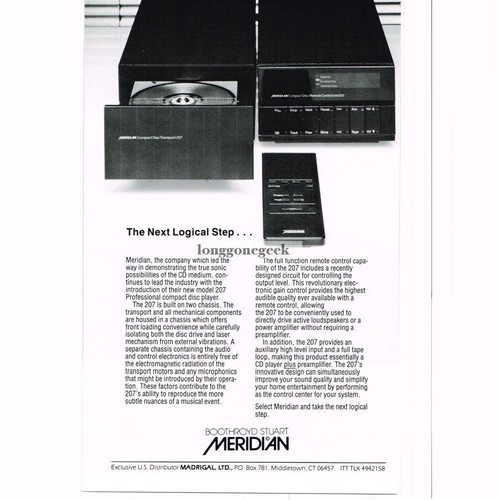 1986 meridian model 207 - 1986,