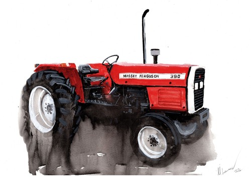 Painting massey ferguson - of,