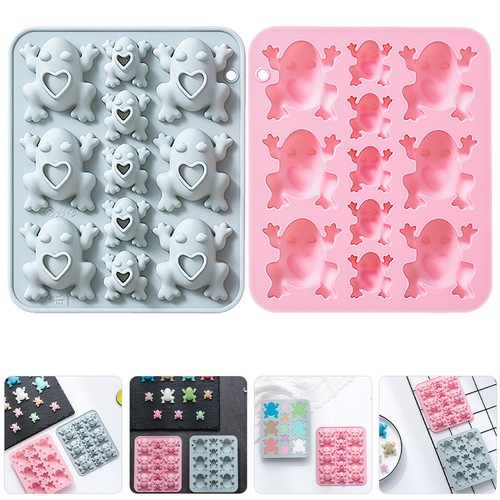 Pcs silicone frog - 2, chocolate