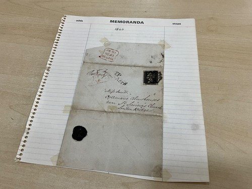 Penny black stamp - penny, letter