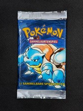 Pokemon German 1999 Base Set 1st First 1st Edition Booster Pack Blastoise Turtok