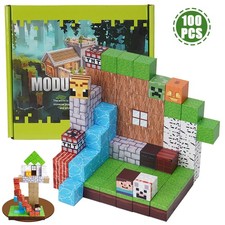 100PCS Magnetic Minecraft