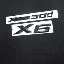 Glossy Black 1x Small X6 + 1x