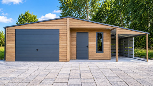 Metal garage 9m x - metal, (9m