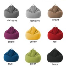 Large Gamer Bean Bag Chairs Seat Couch Sofa Cover Indoor Lazy For Adults Kids