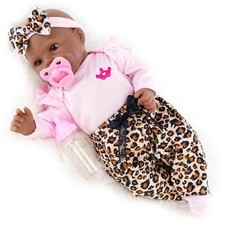 17" Black Baby Doll Toy Reborn