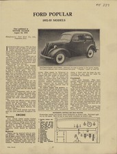 Ford Popular 1952-1955 Models