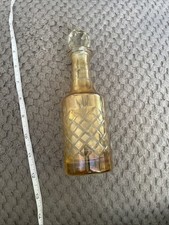 Bohemian amber cut glass - amber,