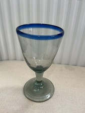 Hand Blown Mexican Goblet Wine