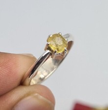 Womens sapphire ring yellow