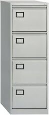 Office Hippo Bisley 4 Drawer Office Contract Steel Filing Cabinet Grey NEW
