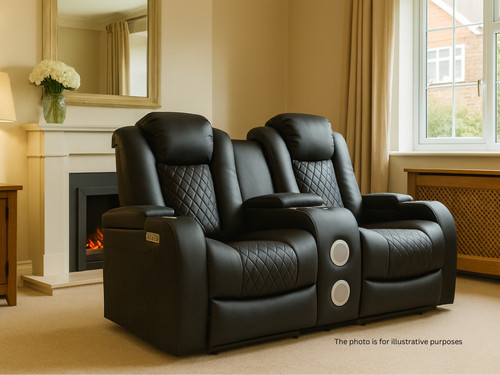 Black electric recliner - recliner, 2