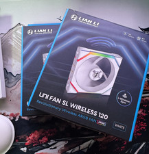 Lian Li SL120 Wireless 120mm RGB fans WHITE (Twin Pack)