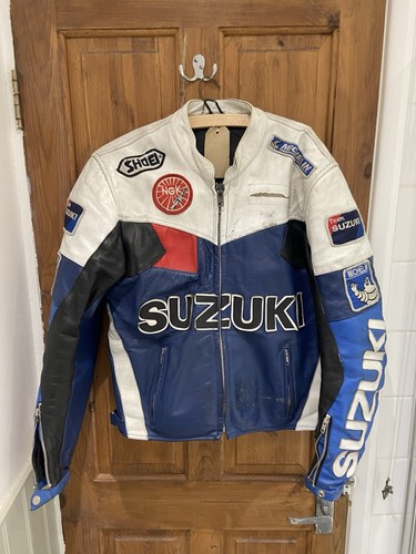 Suzuki leather motorbike - suzuki,