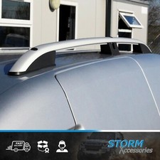 TO FIT VW SWB CADDY 2010-2020 ROOF RAILS BARS RACK PAIR IN ALUMINIUM SILVER 