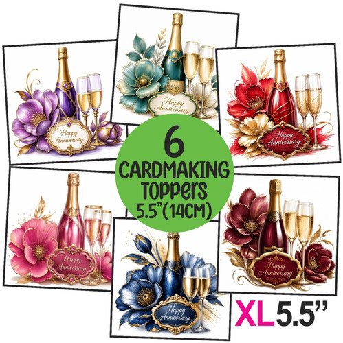 Anniversary card toppers for - toppers,