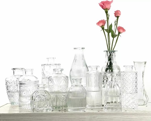 Glass bud vase - vase, 12