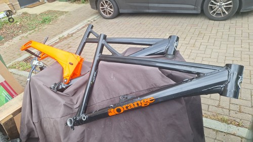 Orange segment bike frame - orange,