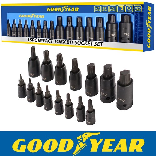 Goodyear 15pc impact torx - 15pc,