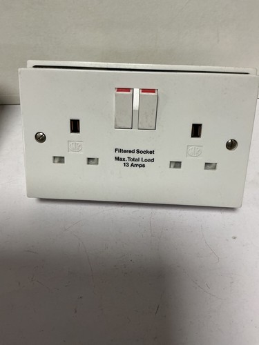 13a filtered double socket - 13a,