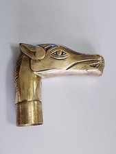 Vintage Brass Horse Head Walking Cane Handle