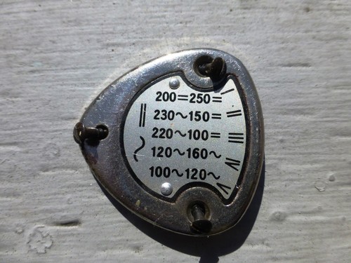 Voltage selector plate - voltage,