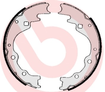 Rear brake shoe set fits - rear,