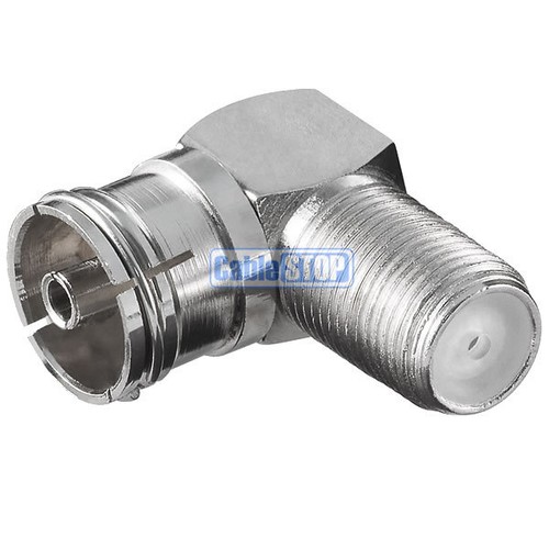 Right angle female coax f - angle,