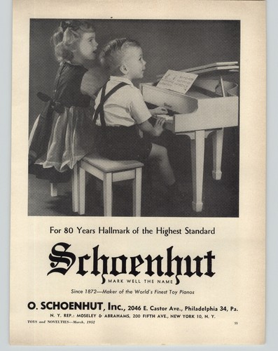 1952 paper schoenhut - 1952,