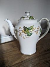 Christmas Tea for Two Vintage Tea Pot Minton White/Green Elegant quality Rare
