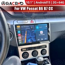 64GB Android 15 10.1" For VW Passat B6 B7 CC Carplay Car Stereo Radio FM Wifi BT