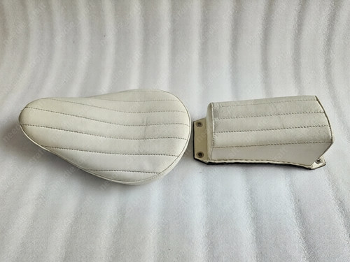 White leather vert rib chopper - rib,