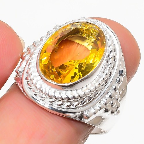 Yellow citrine gemstone - yellow,