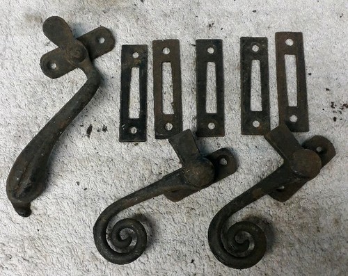 3xantique cast iron - cast,