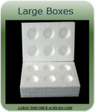 20 LARGE POLYSTYRENE EGG BOXES