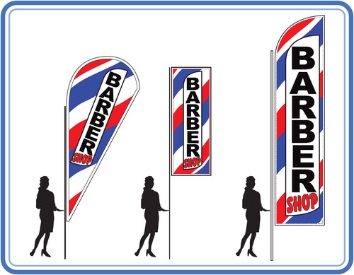 Barber shop feather - , flags