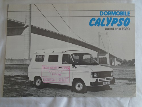 Dormobile calypso based a - based, on