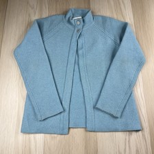 Johnstons Of Elgin Cashmere Cardigan Sweater Women’s Size 34 Blue 
