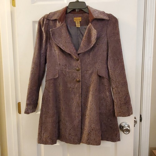 Midnight velvet duster - sz,