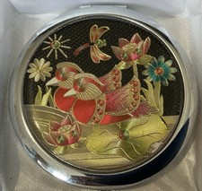 Vintage iridescent Etched