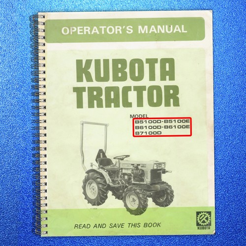 Kubota b5100d b5100e - b5100d, b6100d
