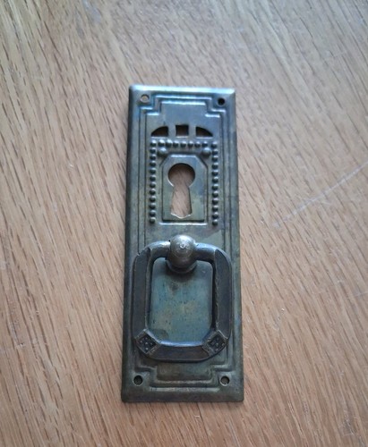 Old brass art nouveau pull - old,