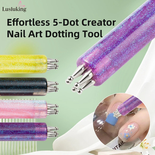 Diy nail art - diy, 5-petal