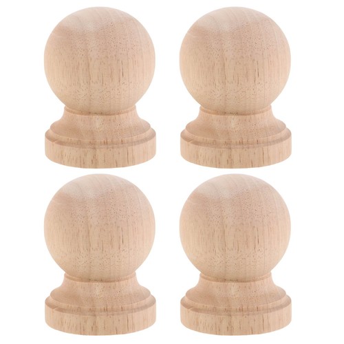 Pcs wood ball finial - 4,