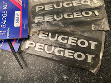 Genuine OE Peugeot Badge KIT (Pair of badges) Peugeot Emblem 140x30mm - 9686.1Y