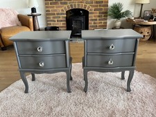 2x Laura Ashley  Bedside Tables, side  Grey Good Used Condition upcycled pair