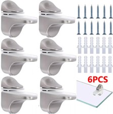 6PCS Adjustable Glass Shelf